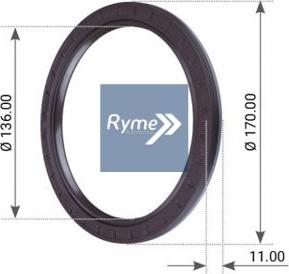 RYME 17665 - Simering, butuc roata aaoparts.ro