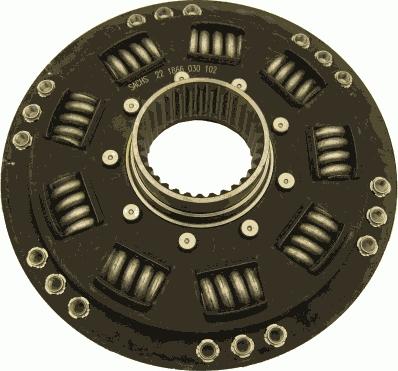 SACHS 1866 030 102 - Amortizor torsiune, ambreiaj aaoparts.ro