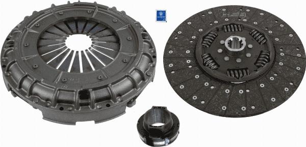 SACHS 3400 124 601 - Set ambreiaj aaoparts.ro