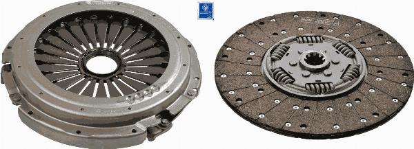 SACHS 3400 121 801 - Set ambreiaj aaoparts.ro