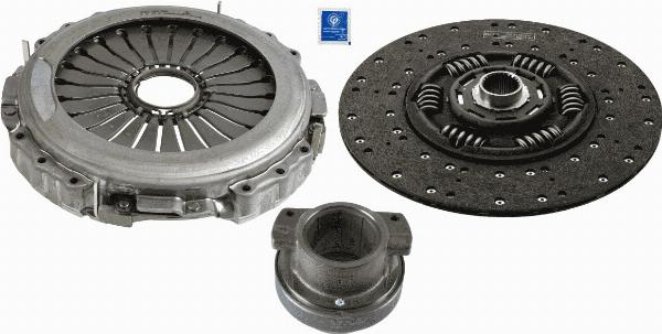 SACHS 3400 700 612 - Set ambreiaj aaoparts.ro