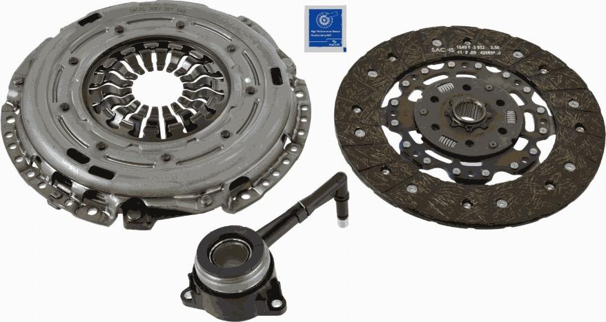 SACHS 3000 990 328 - Set ambreiaj aaoparts.ro