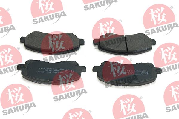 SAKURA 600-50-4340 - Set placute frana,frana disc aaoparts.ro