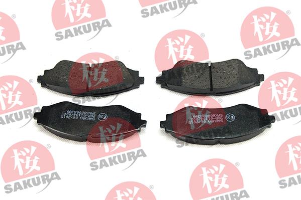 SAKURA 600-00-8380 - Set placute frana,frana disc aaoparts.ro