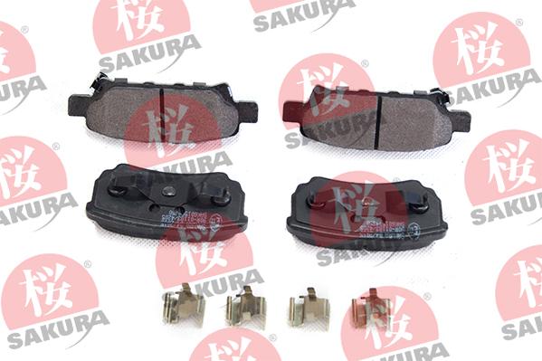 SAKURA 601-50-4350 - Set placute frana,frana disc aaoparts.ro