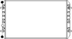 SAKURA Automotive 4471-1001 - Radiator, racire motor aaoparts.ro