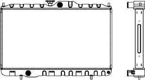 SAKURA Automotive 4322-1005 - Radiator, racire motor aaoparts.ro