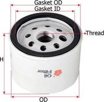 SAKURA Automotive C-6402 - Filtru ulei aaoparts.ro