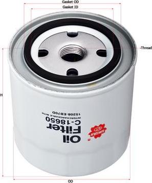 SAKURA Automotive C-18650 - Filtru ulei aaoparts.ro