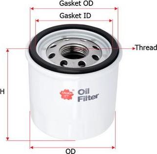 SAKURA Automotive C-2514 - Filtru ulei aaoparts.ro