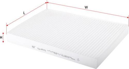SAKURA Automotive CA-6515 - Filtru, aer habitaclu aaoparts.ro