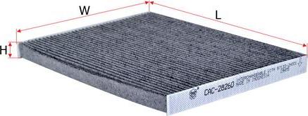 SAKURA Automotive CAC-28260 - Filtru, aer habitaclu aaoparts.ro