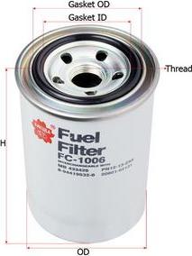 SAKURA Automotive FC-1006 - Filtru combustibil aaoparts.ro