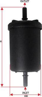 SAKURA Automotive FS-18370 - Filtru combustibil aaoparts.ro