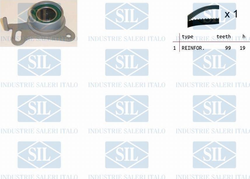 Saleri SIL TK1451 - Set curea de distributie aaoparts.ro
