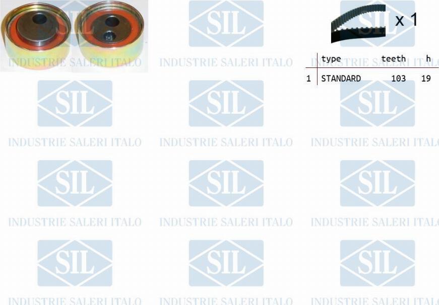 Saleri SIL TK1437 - Set curea de distributie aaoparts.ro