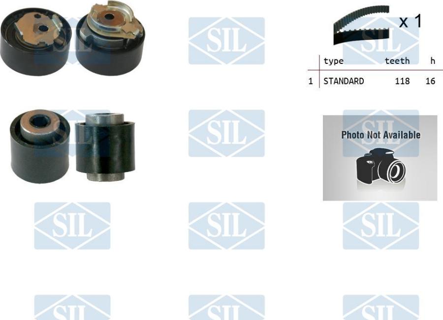 Saleri SIL TK1518 - Set curea de distributie aaoparts.ro