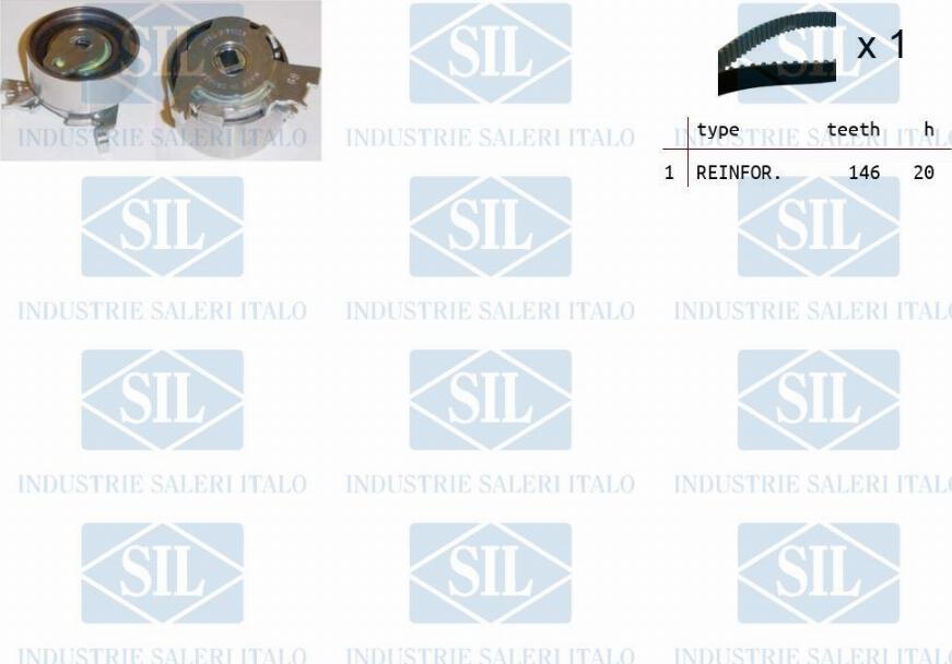 Saleri SIL TK1088 - Set curea de distributie aaoparts.ro