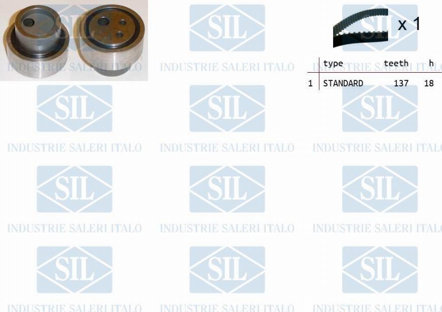 Saleri SIL TK1183 - Set curea de distributie aaoparts.ro