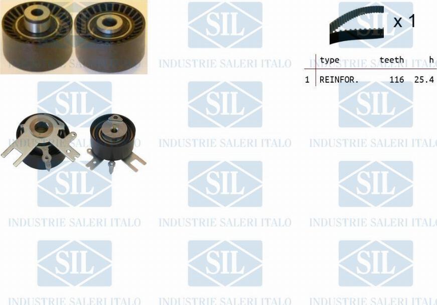Saleri SIL TK1125 - Set curea de distributie aaoparts.ro
