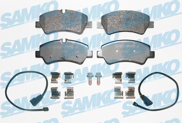 Samko 5SP1787A - Set placute frana,frana disc aaoparts.ro
