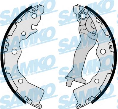 Samko 89350 - Set saboti frana aaoparts.ro