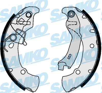 Samko 89770 - Set saboti frana aaoparts.ro