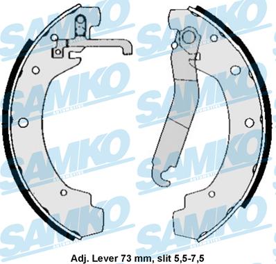 Samko 84570 - Set saboti frana aaoparts.ro