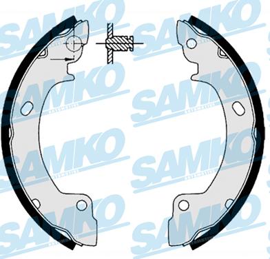 Samko 86410 - Set saboti frana aaoparts.ro