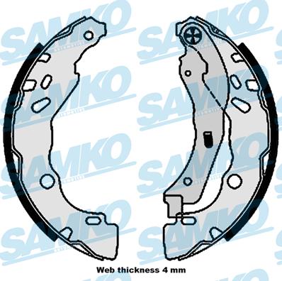 Samko 81109 - Set saboti frana aaoparts.ro