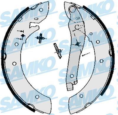 Samko 82840 - Set saboti frana aaoparts.ro