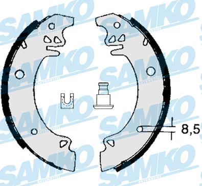 Samko 82750 - Set saboti frana aaoparts.ro