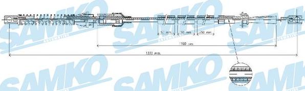 Samko C0073A - Cablu acceleratie aaoparts.ro