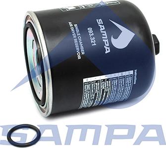 Sampa 093.321 - Element filtrant uscator aer, compresor aaoparts.ro