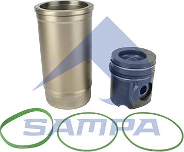 Sampa 047.285 - Set raparatii, piston / bucsa cursa cilindru aaoparts.ro