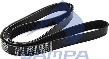 Sampa 051.338 - Curea transmisie cu caneluri aaoparts.ro