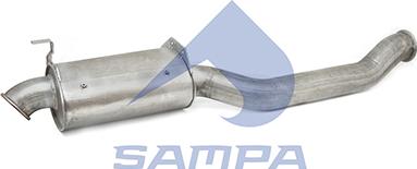 Sampa 052.196 - Amortizor zgomot mijloc / spate aaoparts.ro