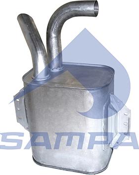 Sampa 010.455 - Amortizor zgomot mijloc / spate aaoparts.ro