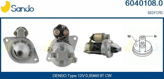 Sando 6040108.0 - Starter aaoparts.ro