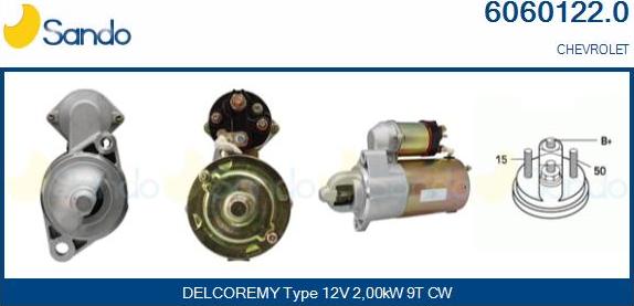 Sando 6060122.0 - Starter aaoparts.ro
