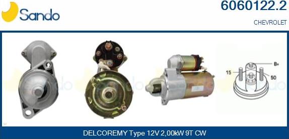 Sando 6060122.2 - Starter aaoparts.ro