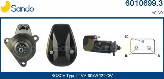 Sando 6010699.3 - Starter aaoparts.ro