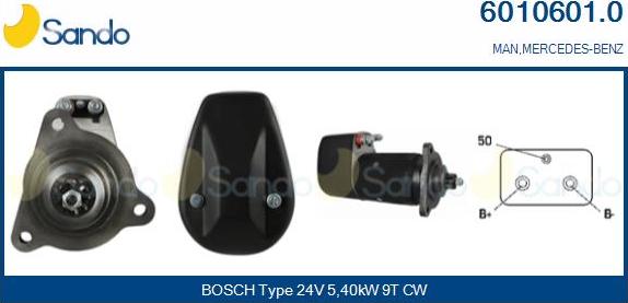 Sando 6010601.0 - Starter aaoparts.ro