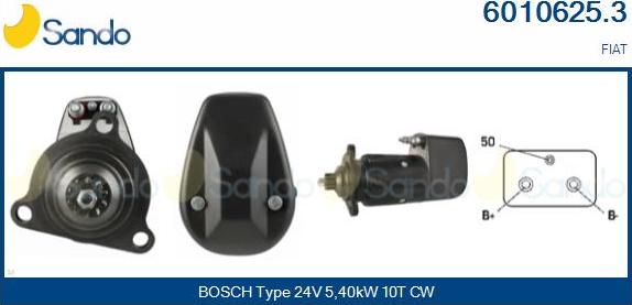 Sando 6010625.3 - Starter aaoparts.ro