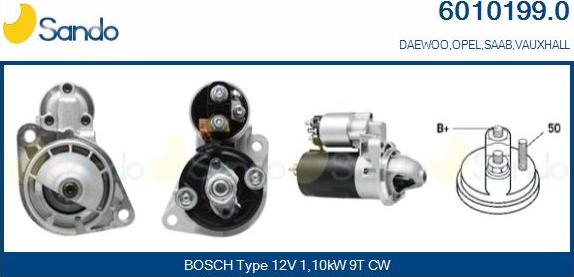 Sando 6010199.0 - Starter aaoparts.ro