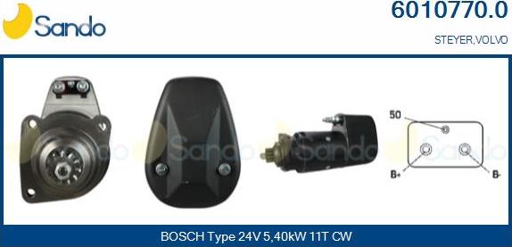 Sando 6010770.0 - Starter aaoparts.ro