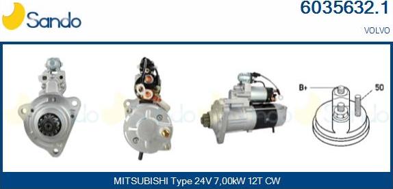 Sando 6035632.1 - Starter aaoparts.ro