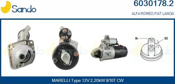 Sando 6030178.2 - Starter aaoparts.ro