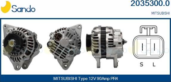 Sando 2035300.0 - Generator / Alternator aaoparts.ro