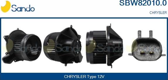 Sando SBW82010.0 - Ventilator, habitaclu aaoparts.ro